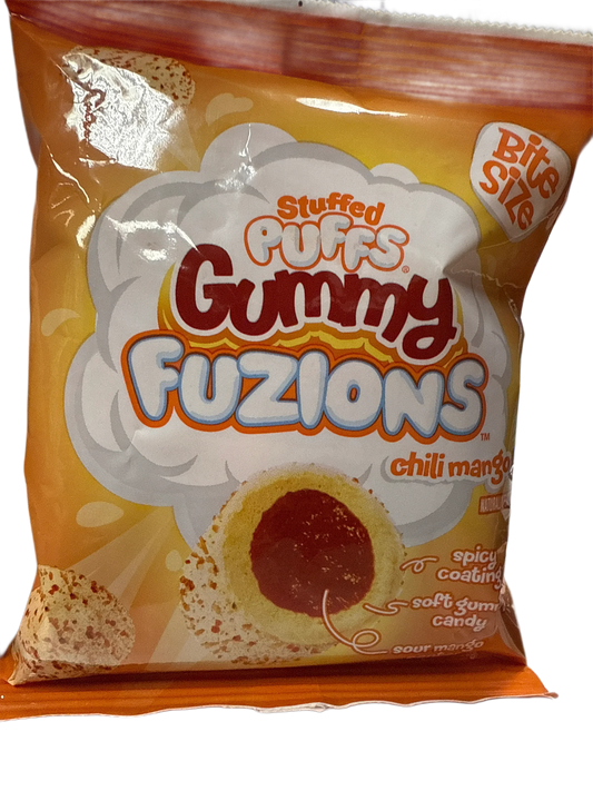 Stuffed Puffs Gummy Fuzions Chili Mango Marshmallows 123G - U.S Edition