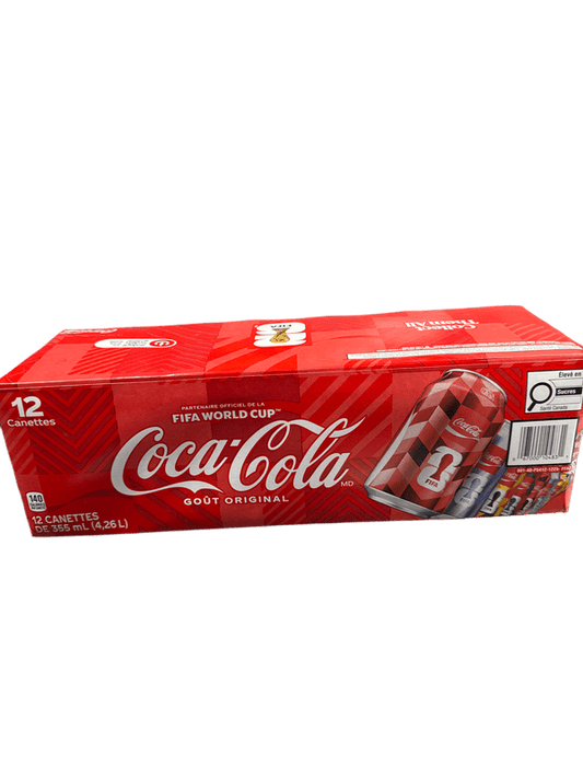 Coca Cola Limited Edition World Cup Case 12 Cans - Canadian Edition