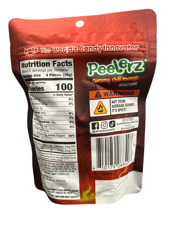 Peelerz Chilli Mango Gummy Mango 170G - U.S Edition