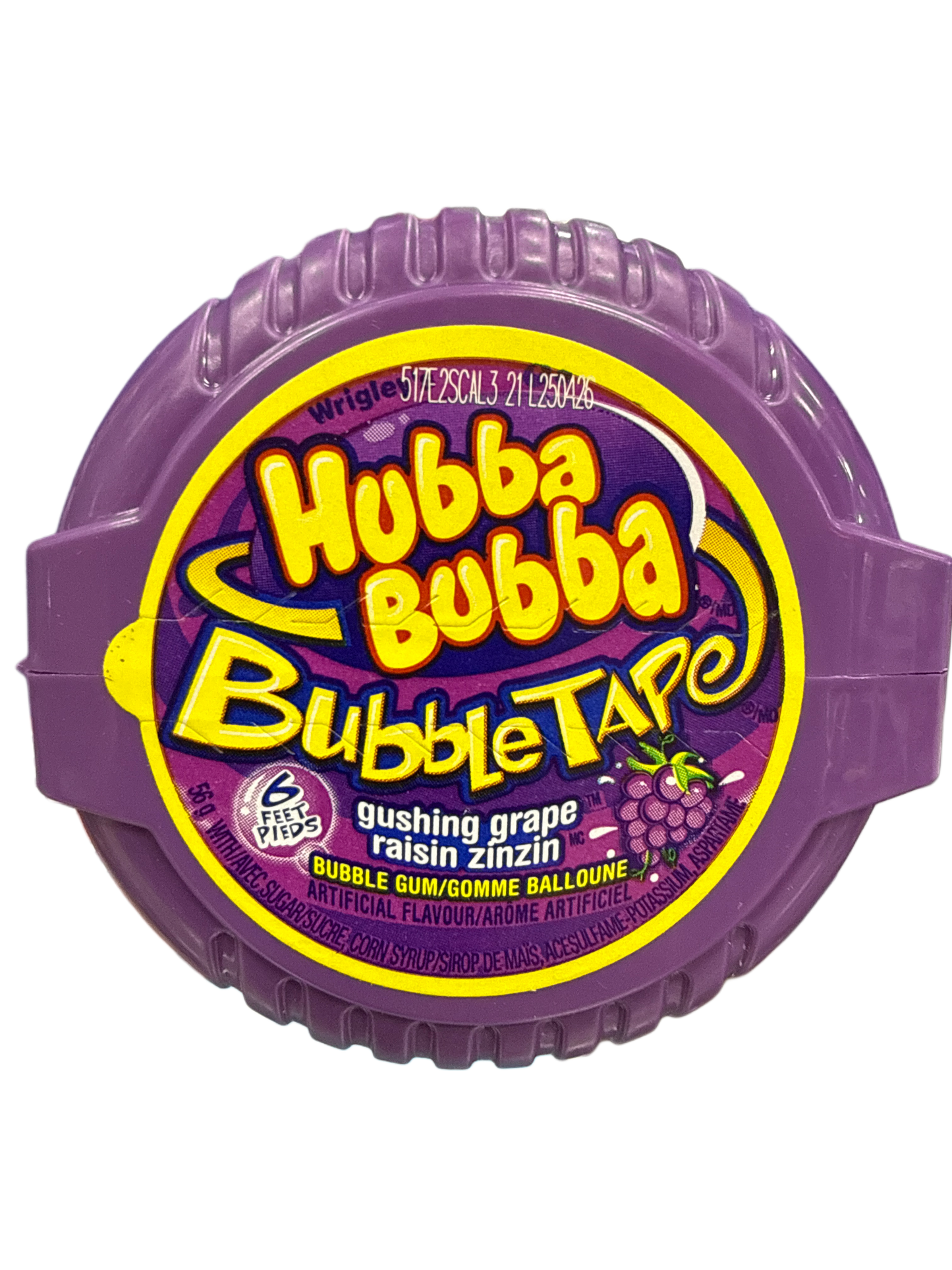 Hubba Bubba Gushing Grape Bubble Gum 56G - Canadian Edition