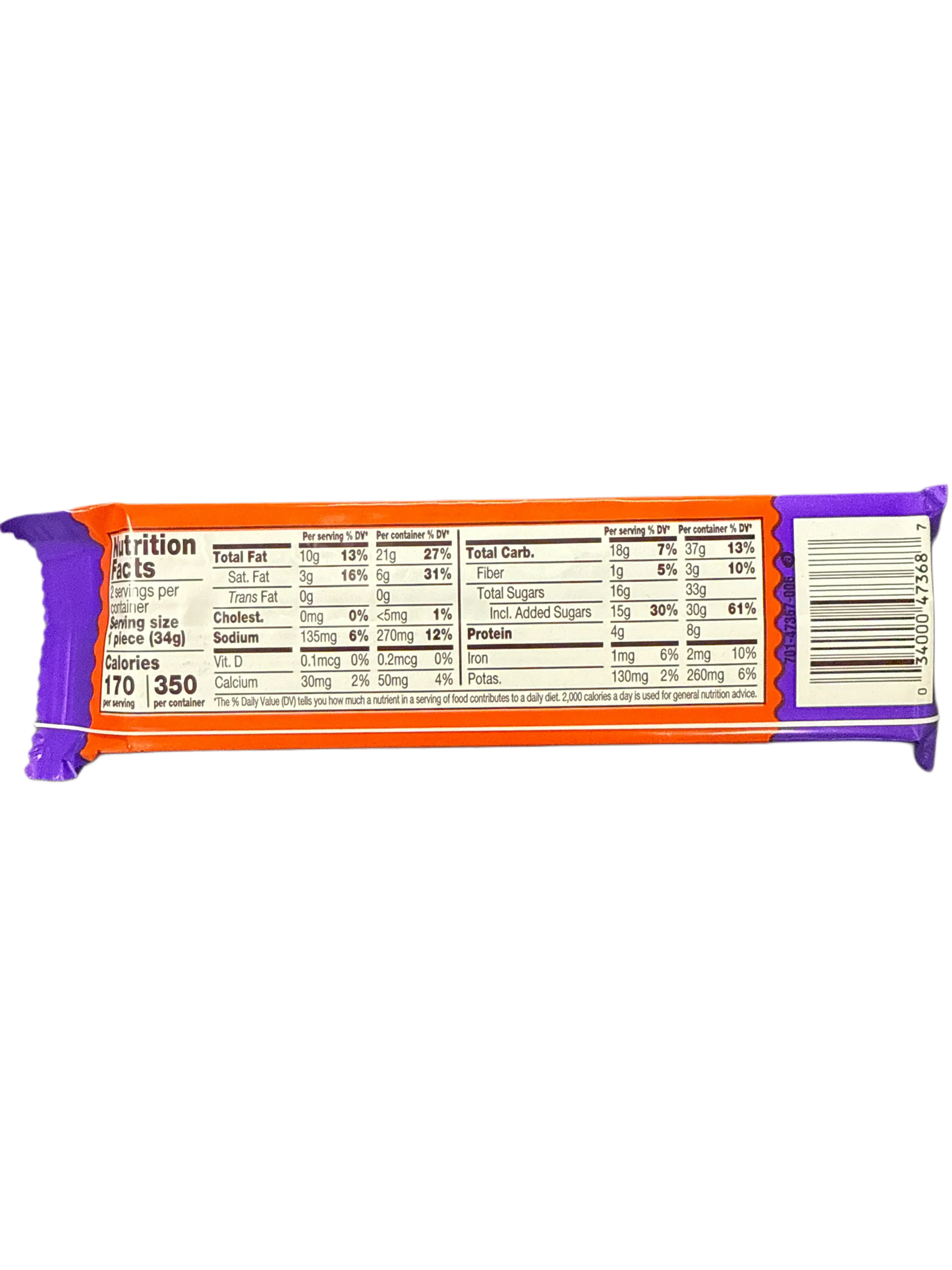 Reeses Halloween Peanut Butter Pumpkin Cups 68G - U.S Edition