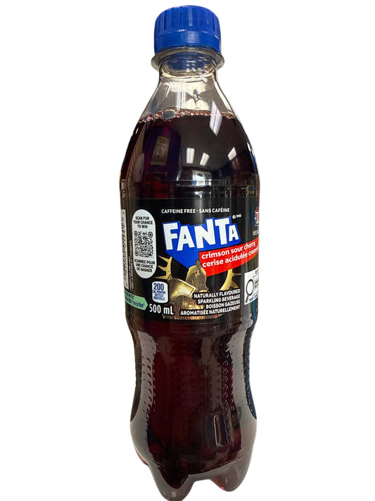 Fanta Crimson Sour Cherry Bottle 500ML - Canadian Edition
