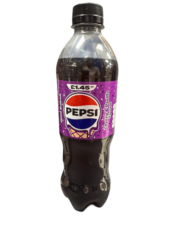 Pepsi Zero Sugar Cherry And Vanilla Bottle 500ML - U.K Edition