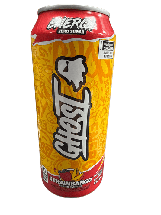 Ghost Zero Sugar Strawbango Energy Drink  473ML - Canadian Edition
