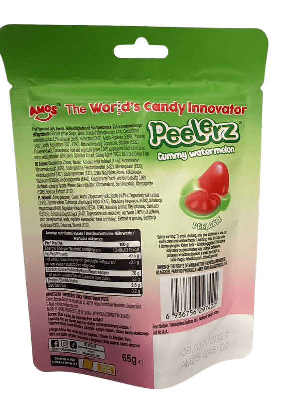 Peelerz Gummy Watermelon 65G - German Edition