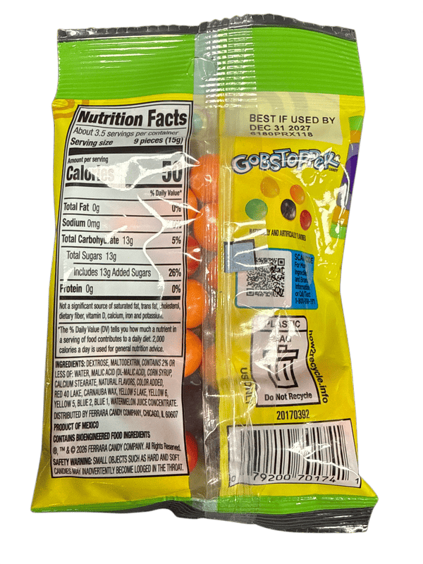 Gobstoppers Mini Jawbreaker Candy 56G - Mexico Edition