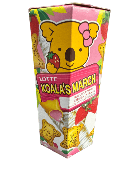 Lotte Koalas March Strawberry Cream Filled Cookies 41G - Thailand Edition