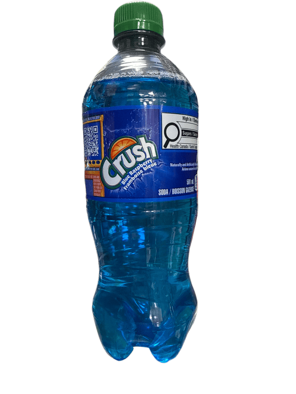 Crush Blue Raspberry Bottle 591ML - Canadian Edition