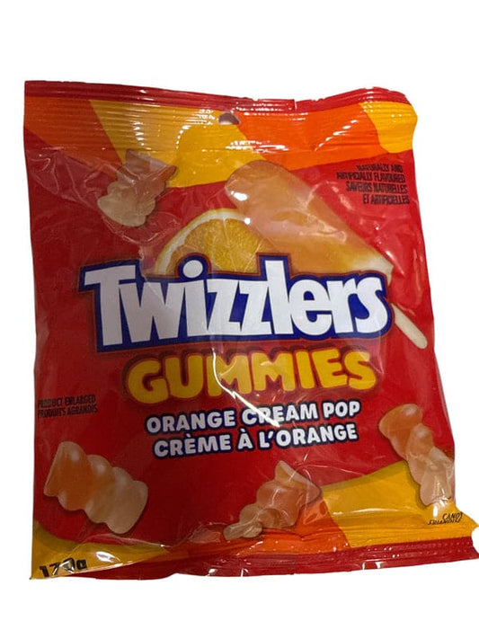 Twizzlers Orange Cream Pop Flavoured Gummies 170G - Canadian Edition