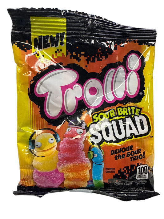 Trolli Sour Brite Squad Gummy Worms 120G - U.S Edition
