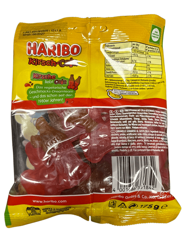 Haribo Cherry Cola Candy 175G - German Edition