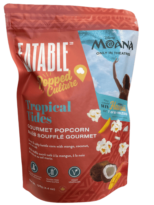 Eatable Limited Edition Moana Tropical Tides Popcorn 125G - Canadian Edition