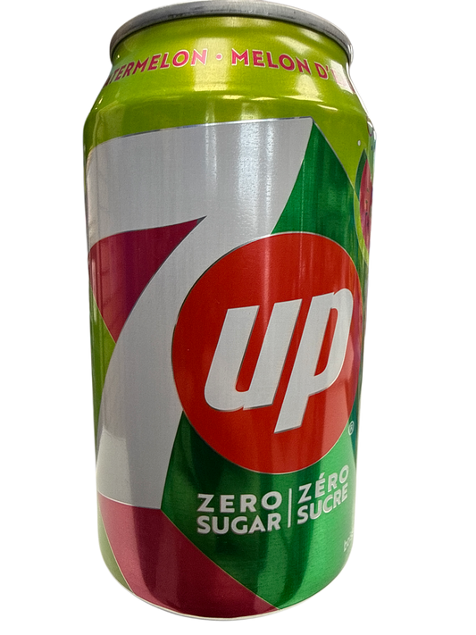 7UP Zero Sugar Watermelon Can 355ML - Canadian Edition