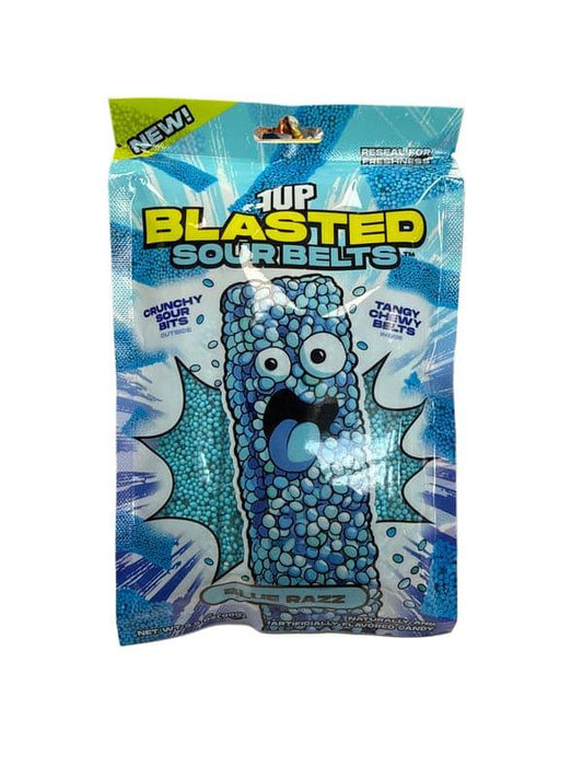 1UP Blasted Sour Belts Blue Razz Flavor 99G - U.S Edition