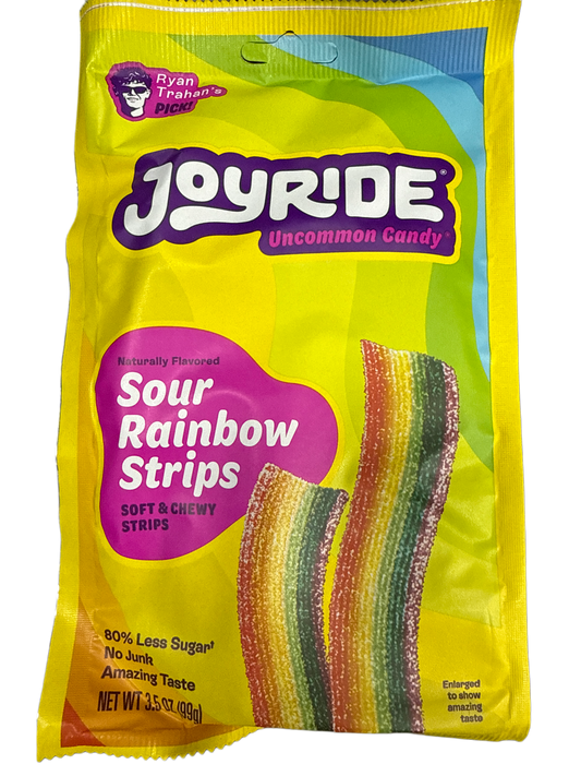 Joyride Sour Rainbow Strips Candy 99G - U.S Edition