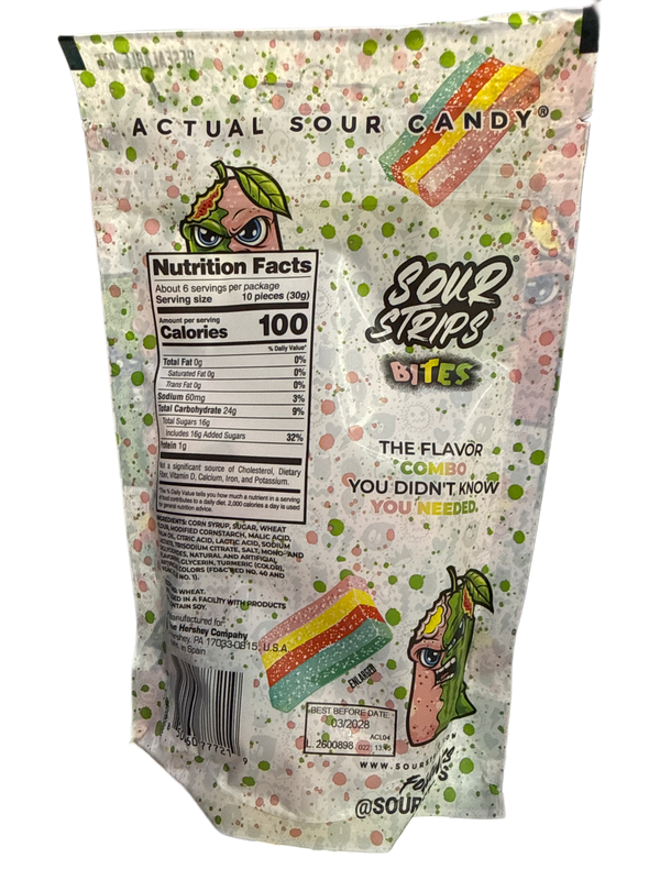 Sour Strips Bites Melonade Flavor 180G - U.S Edition