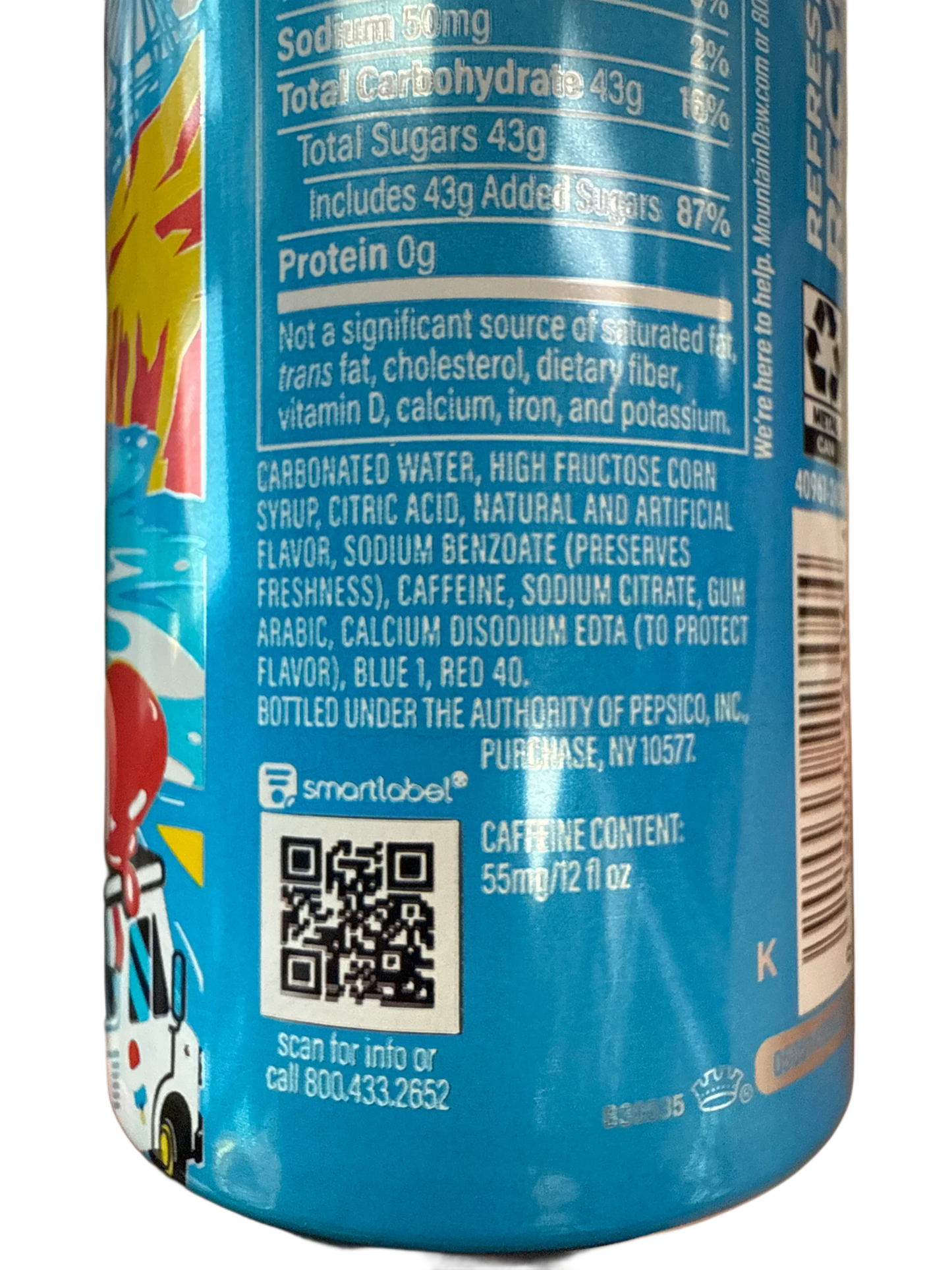 Mountain Dew Summer Freeze Can - 355 mL - U.S Edition