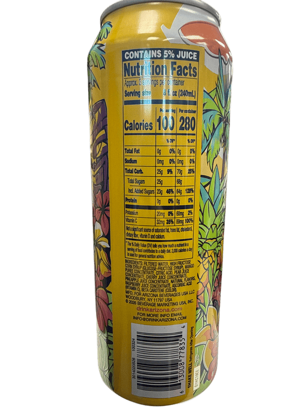 Arizona Tropical Mango Splash 650ML - U.S Edition