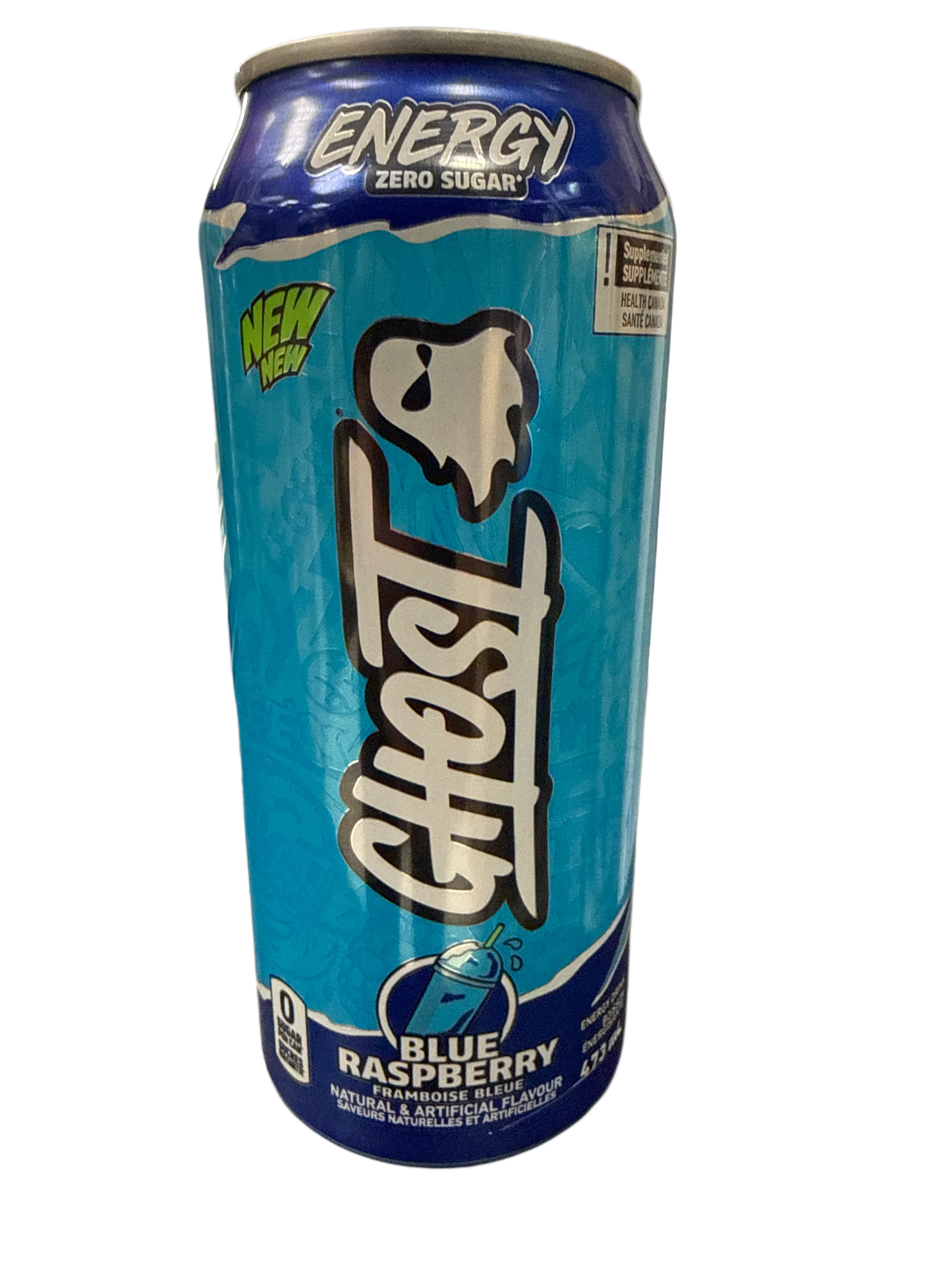Ghost Zero Sugar Blue Raspberry Energy Drink 473ML - Canadian Edition