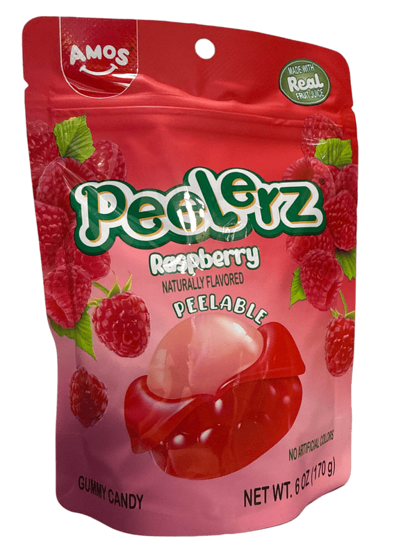 Peelerz Gummy Raspberry Peelable Candy 120G - U.S Edition