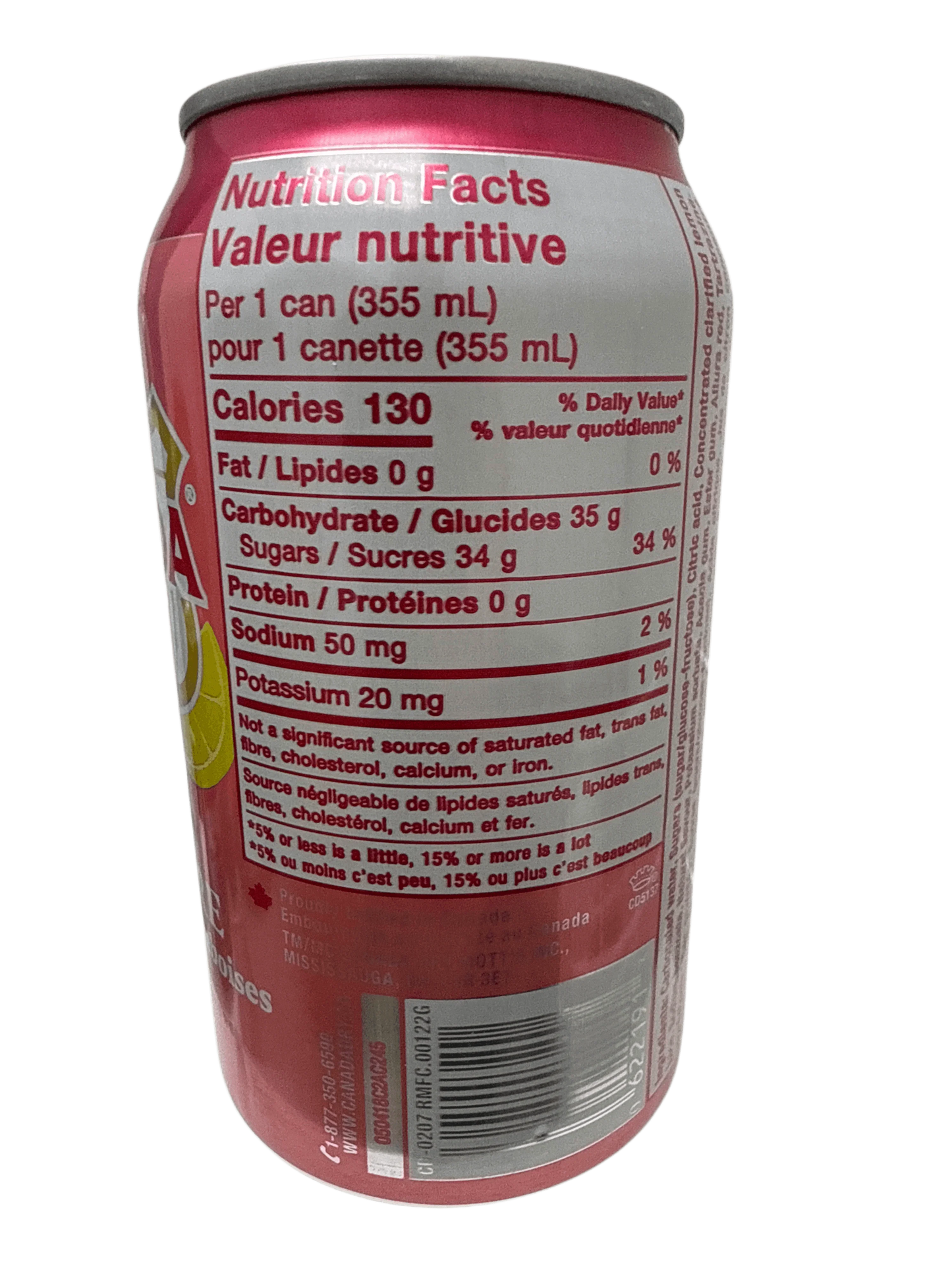 Canada Dry Limited Edition Raspberry Lemonade Ginger Ale Can 355ML - Canadian Edition