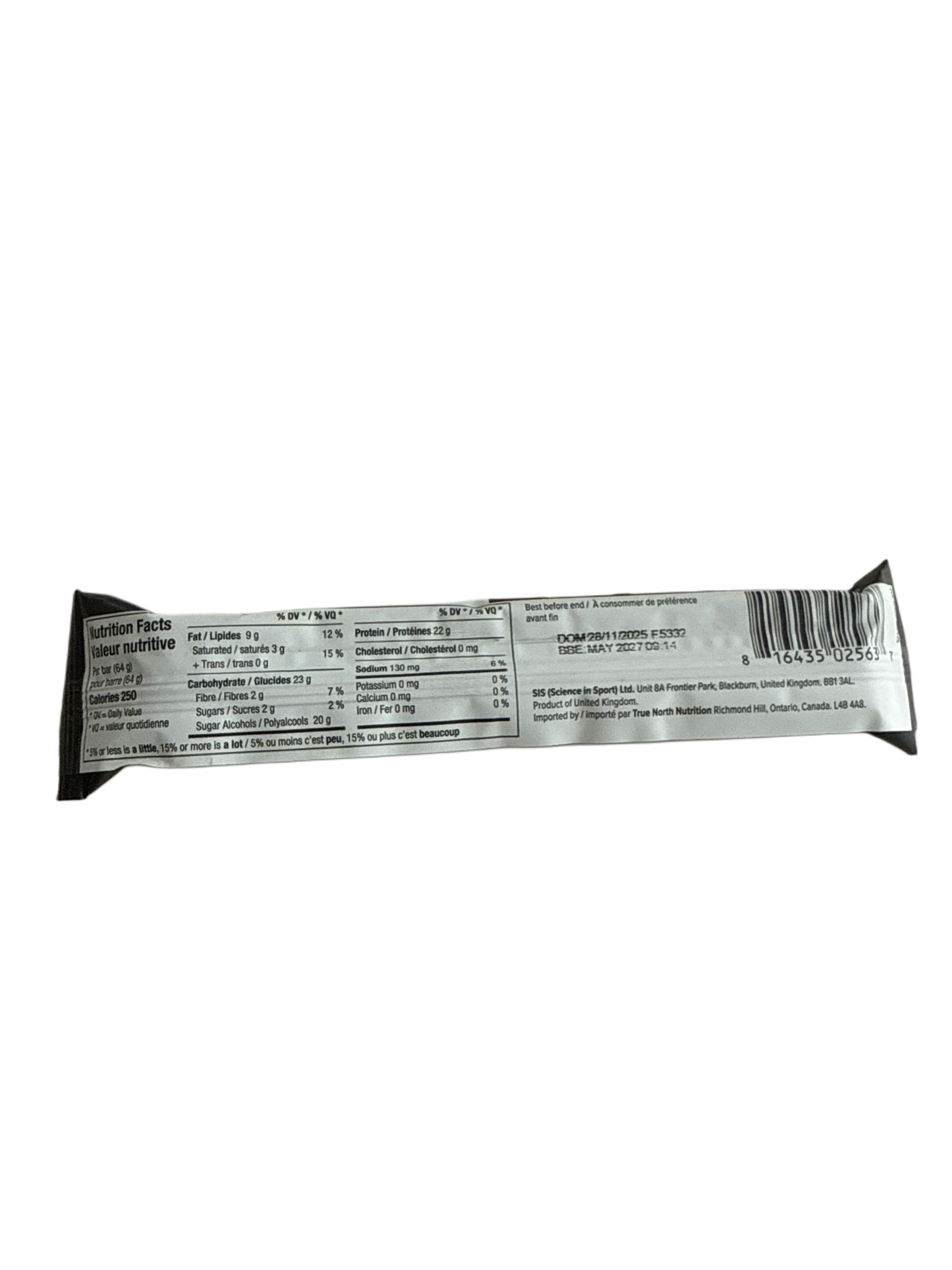 PhD Smart 22 Gram Cookies And Cream Protein Bar 64G - U.K Edition