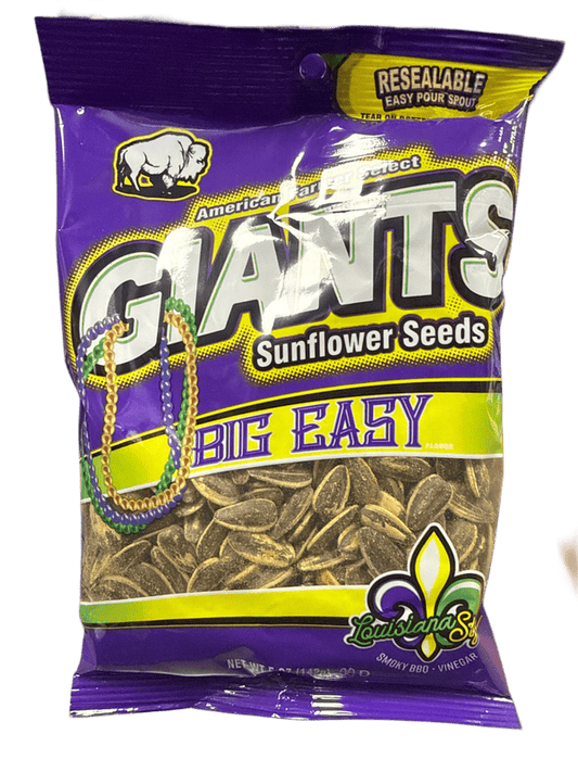 Giants Big Easy Smokey BBQ And Vinegar Sunflower Seeds 142G - U.S Edition