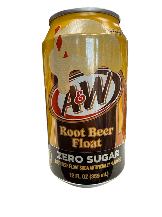 A & W Zero Sugar Root Beer Float 355ML - U.S Edition