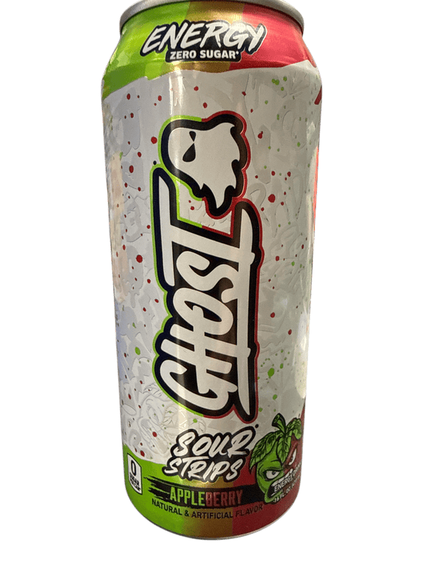 Ghost Zero Sugar Sour Strips Appleberry Energy 473ML - International Edition