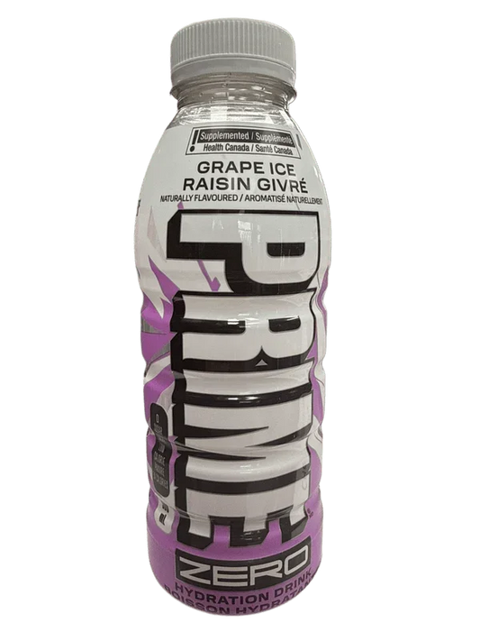Prime Hydration Zero Sugar Grape Ice 500ML - Canadian Edition