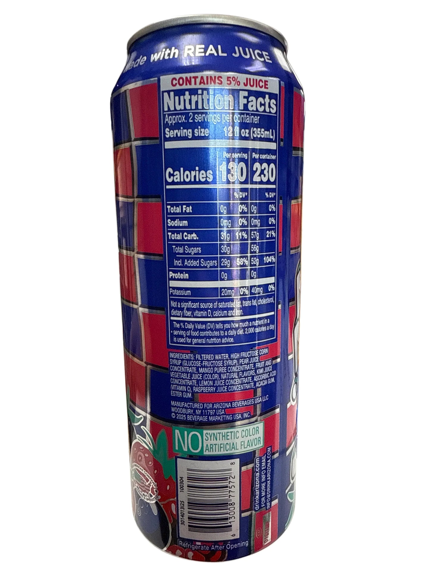 Arizona Rizzler Berry Flavour 650ML - U.S Edition