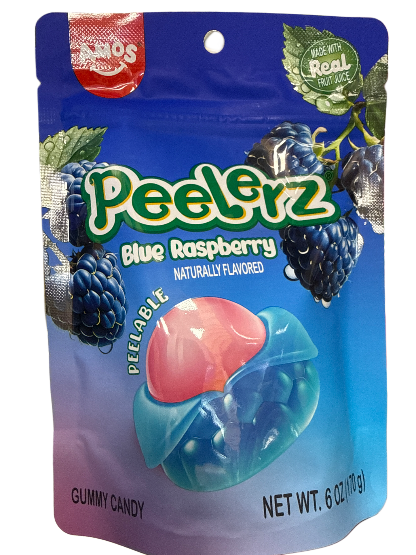 Peelerz Gummy Blue Raspberry Peelable Candy 120G - German Edition