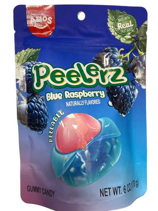 Peelerz Gummy Blue Raspberry Peelable Candy 120G - German Edition