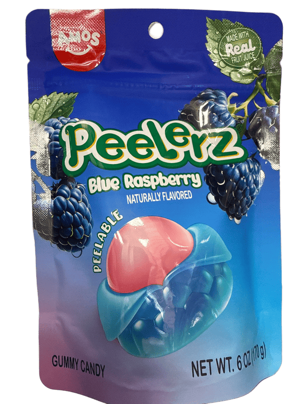 Peelerz Gummy Blue Raspberry Peelable Candy 120G - German Edition