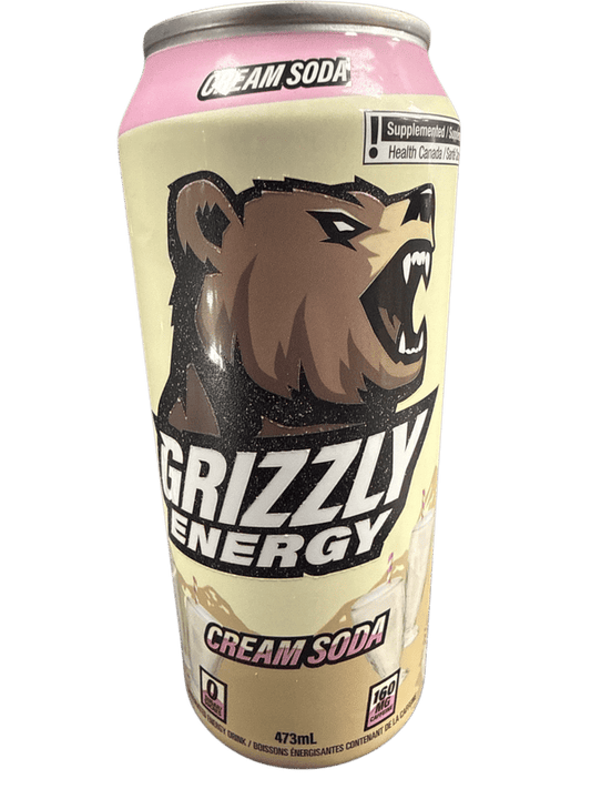 Grizzley Cream Soda Energy 473ML - Canadian Edition