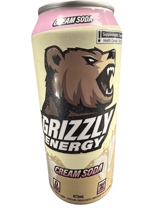 Grizzley Cream Soda Energy 473ML - Canadian Edition