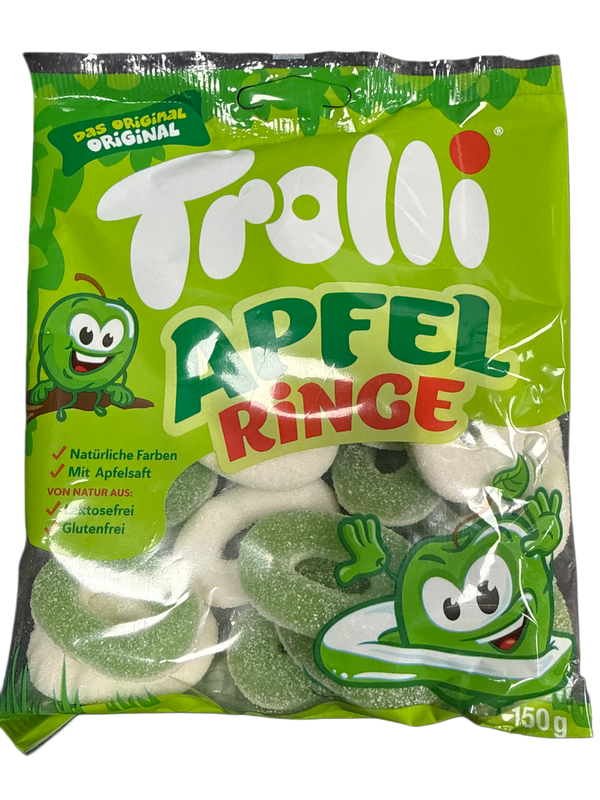 Trolli Gummy Apple Rings 150G - German Edition