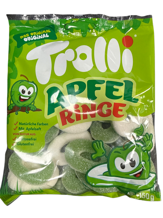 Trolli Gummy Apple Rings 150G - German Edition