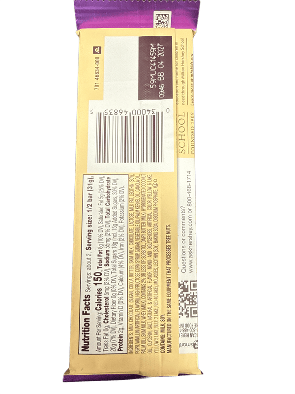 Hershey's Affogato Milk Chocolate Espresso Flavoured Caramel And Vanilla Filing 62G - U.S Edition