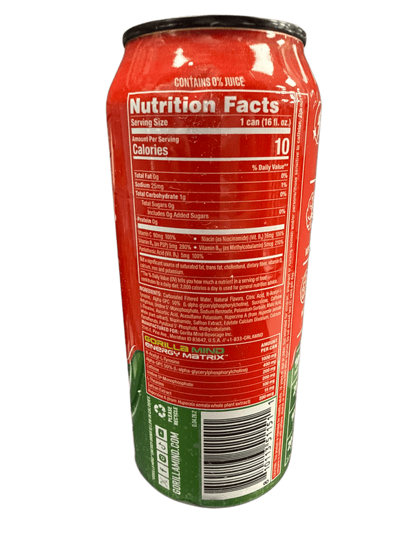 Gorilla Minds Candy Apple Energy Drink 473ML - International Edition