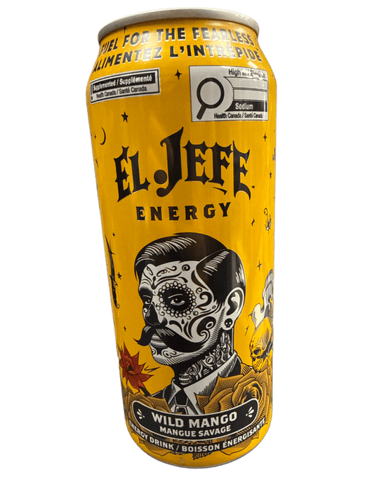 El Jefe Zero Sugar Wild Mango Energy Drink  473ML - Canadian Edition