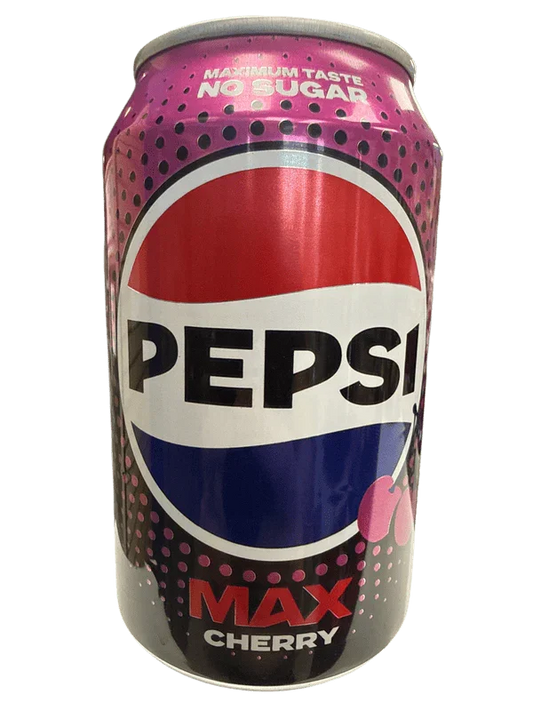 Pepsi Max Zero Sugar Cherry Flavour 330ML - U.K Edition