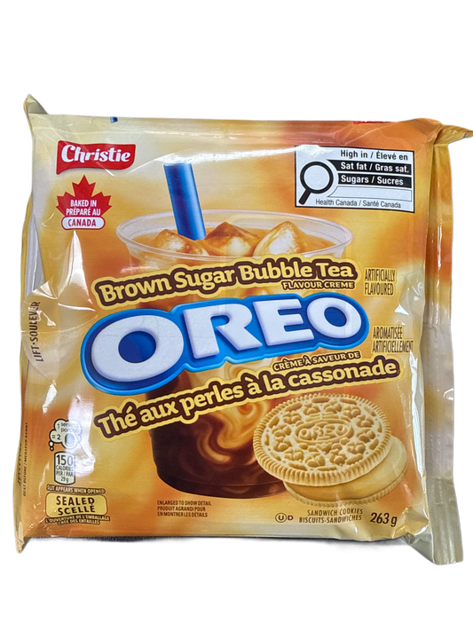 Oreo Limited Edition Brown Sugar Bubble Tea Flavor 263G - Canadian Edition