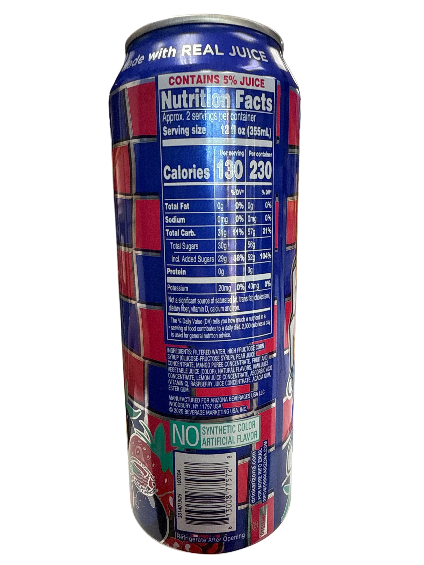 Arizona Rizzler Berry Flavour 650ML - U.S Edition