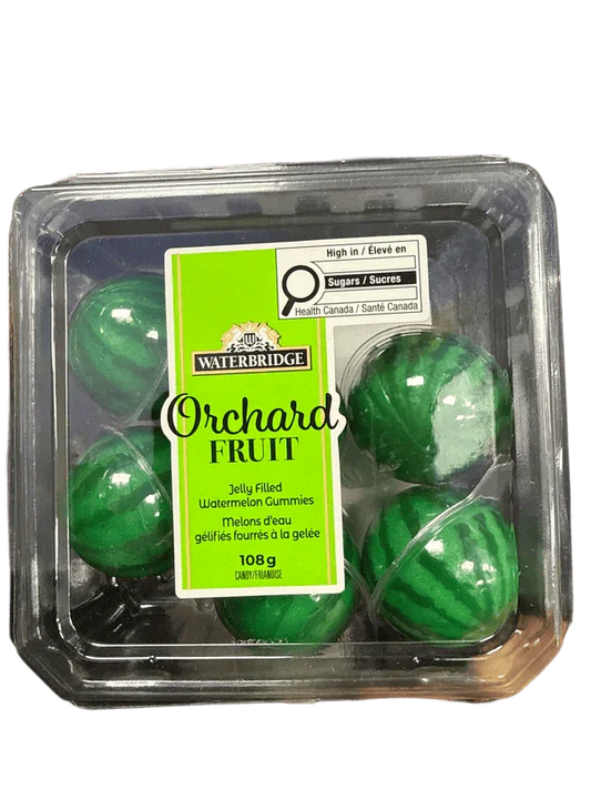 Waterbridge Orchard Fruit Jelly Filled Watermelon Gummies 108G - Canadian Edition
