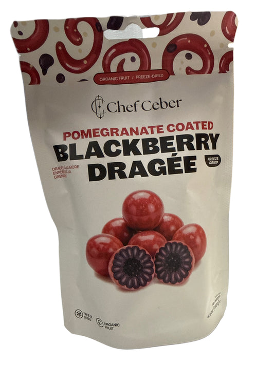 Chef Ceber White Chocolate and Pomegranate Coated Free Dried Blackberry 130G - Turkey Edition