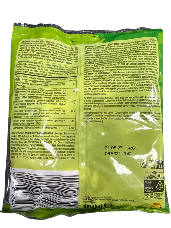 Trolli Gummy Apple Rings 150G - German Edition