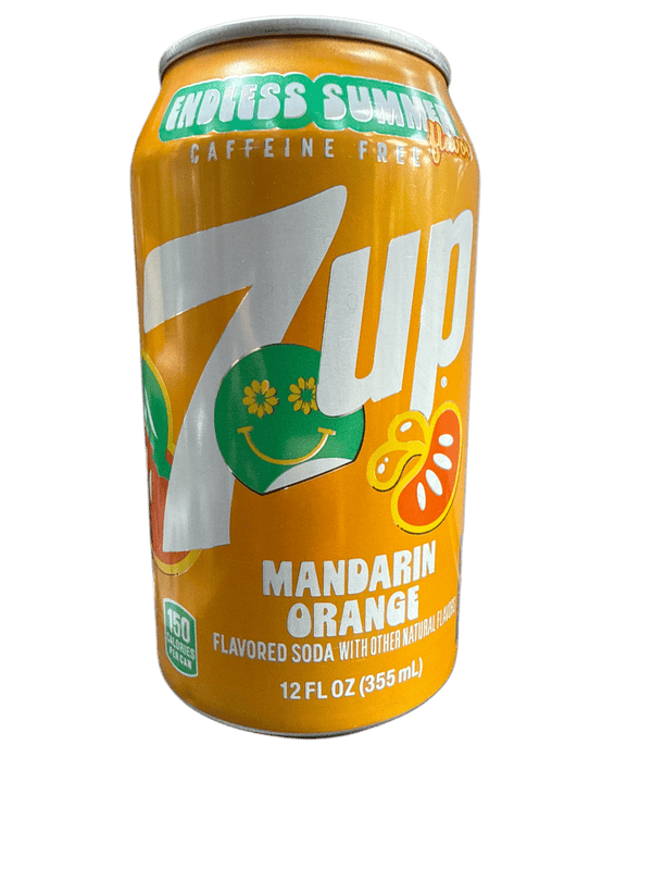 7UP Limited Edition Mandarin Orange Can 355ML - U.S Edition