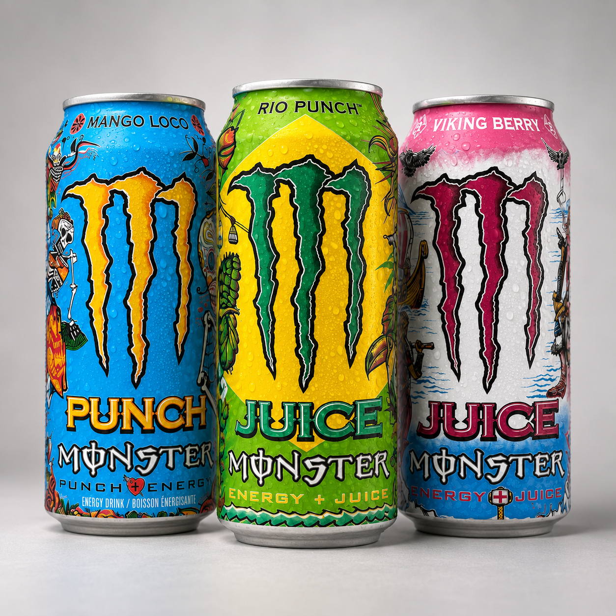Monster Punch Tri Pack Variety Bundle Energy Drinks