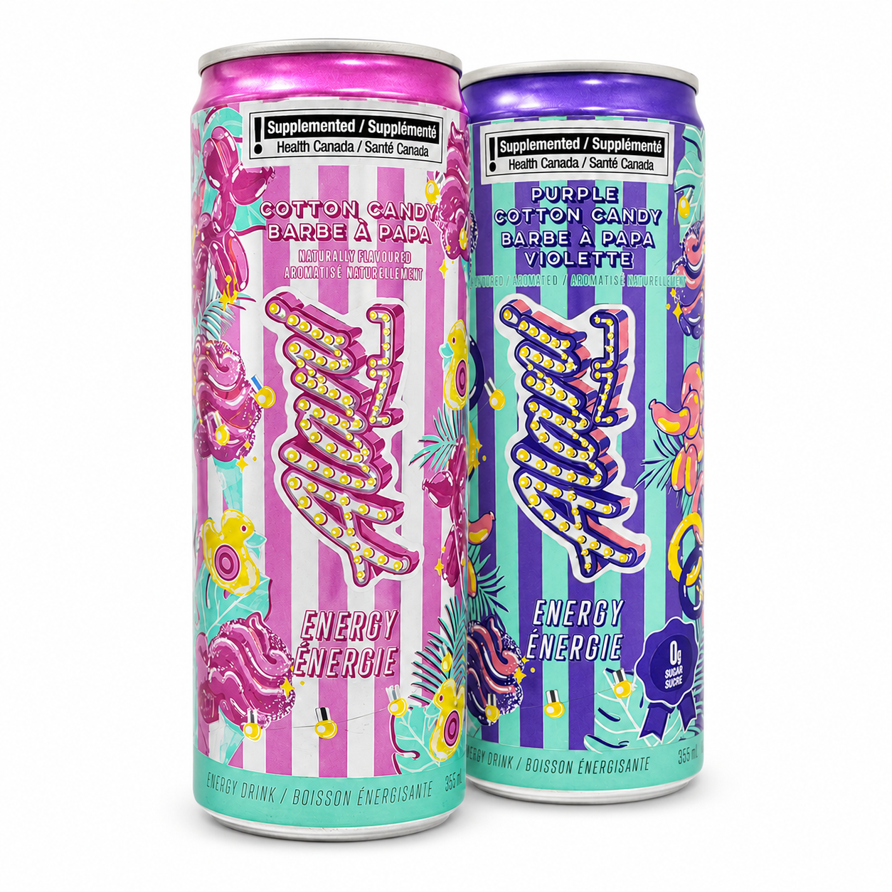 Alani Nu Cotton Candy Energy Drink Duo Bundle